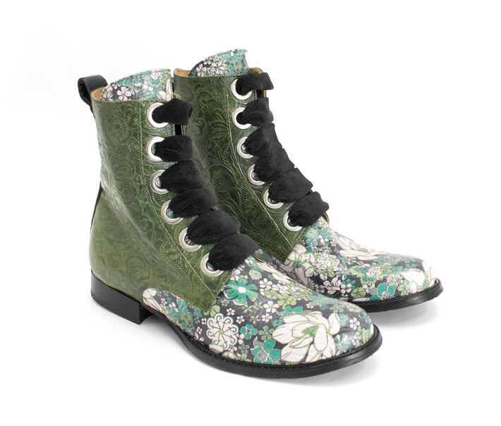 Da Costa green / floral